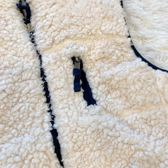 Original Weatherproof Vintage White Teddy Sherpa Fuzzy Zip Up Vest - Picture 5 of 8